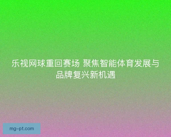 乐视网球重回赛场 聚焦智能体育发展与品牌复兴新机遇